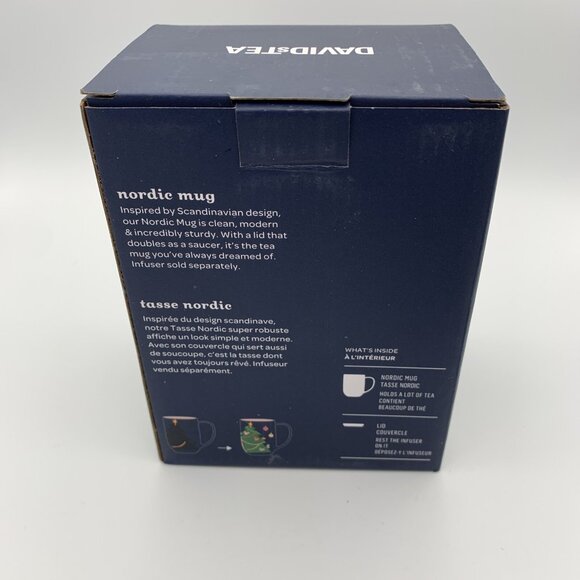 Davids Tea Color Changing Nordic Mug Christmas Tree Navy W/Infuser - Picture 12 of 16